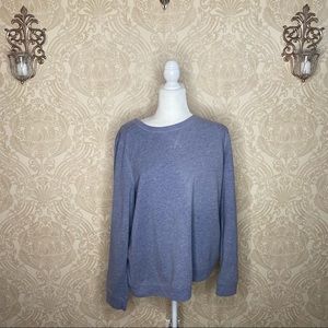 Kim Rogers Blue/Grey Long Sleeve Crew NEck Sweatshirt